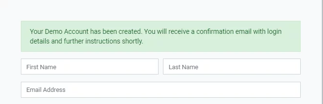 demo account opened Tickmill
